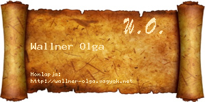 Wallner Olga névjegykártya